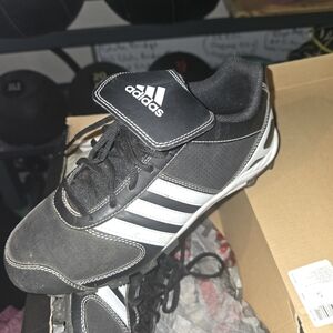 Adidas Black and White Soccer Cleats
